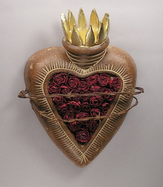 Sacred Heart with Rose